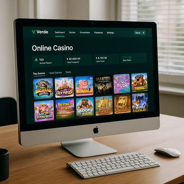 Verde Casino - Desktop Platform - Clean Site Design